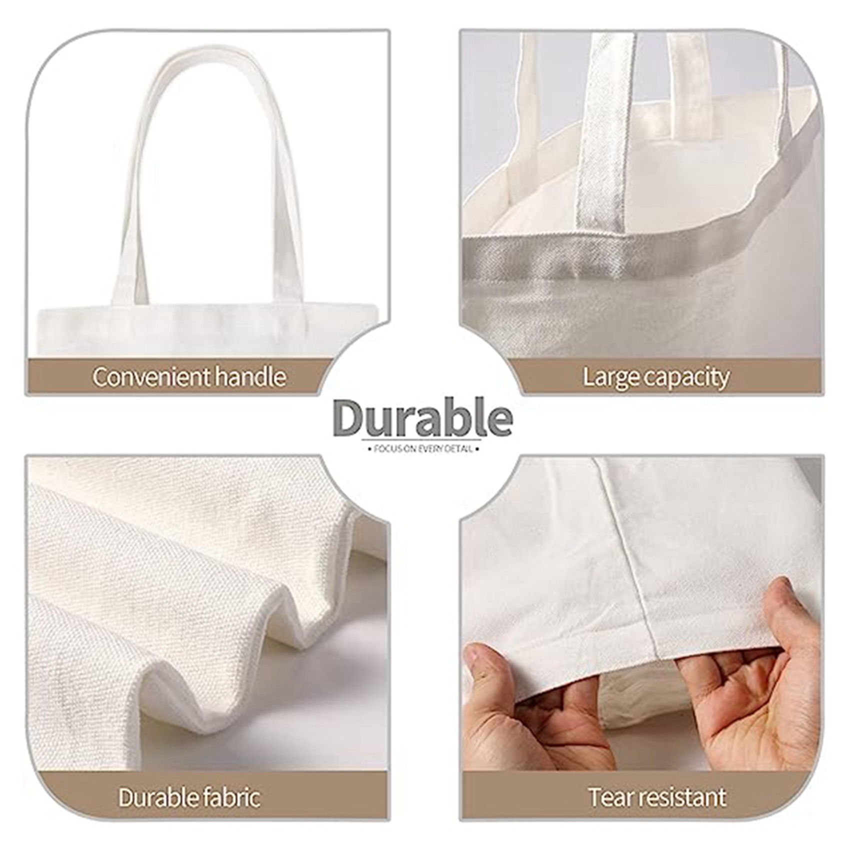 Tote Bag Sublimation - TEXU 40Pieces 13X18inch Sublimation Tote Bags