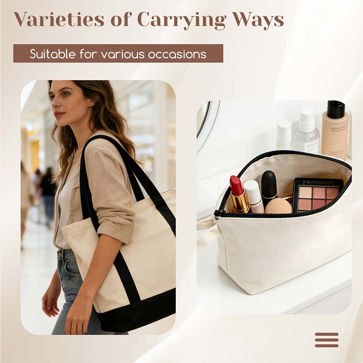 10pcs Canvas Tote Bag, 16.5 X  - огляд і ціна Tote Bag Sublimation