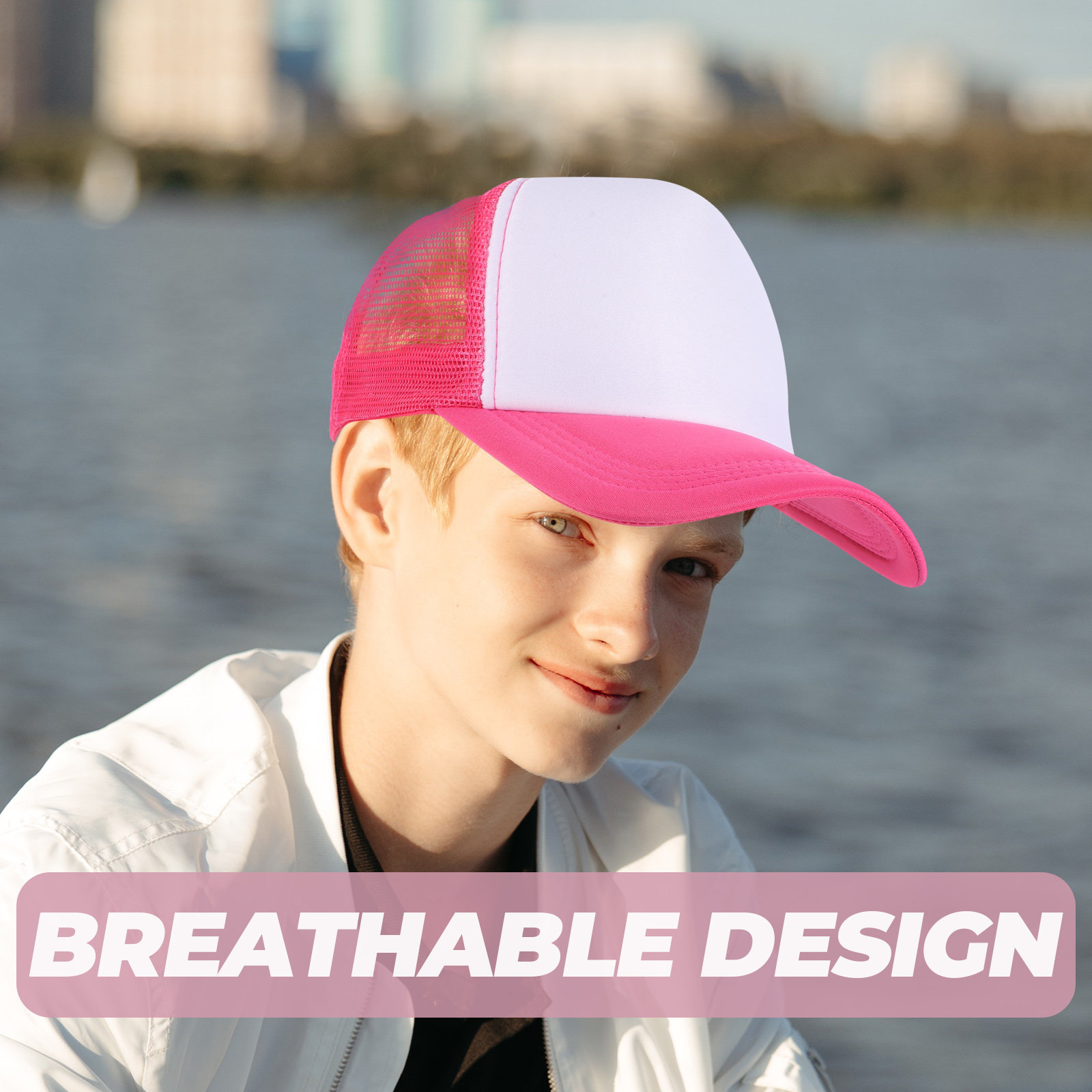 10Pcs Blank Baseball Hat Mesh  - огляд і ціна Hat Sublimation Blank