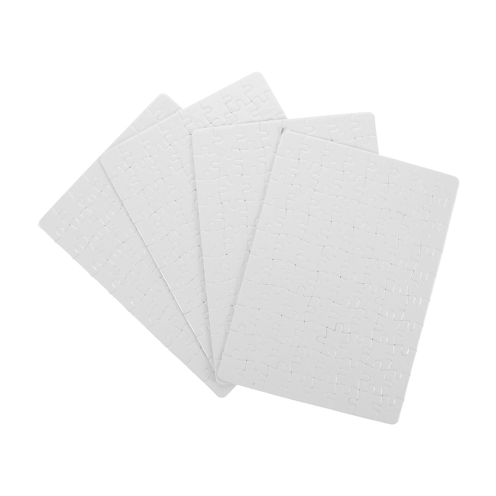 4 Sheets Blank Puzzle Pieces W - огляд і ціна Puzzle Blank White