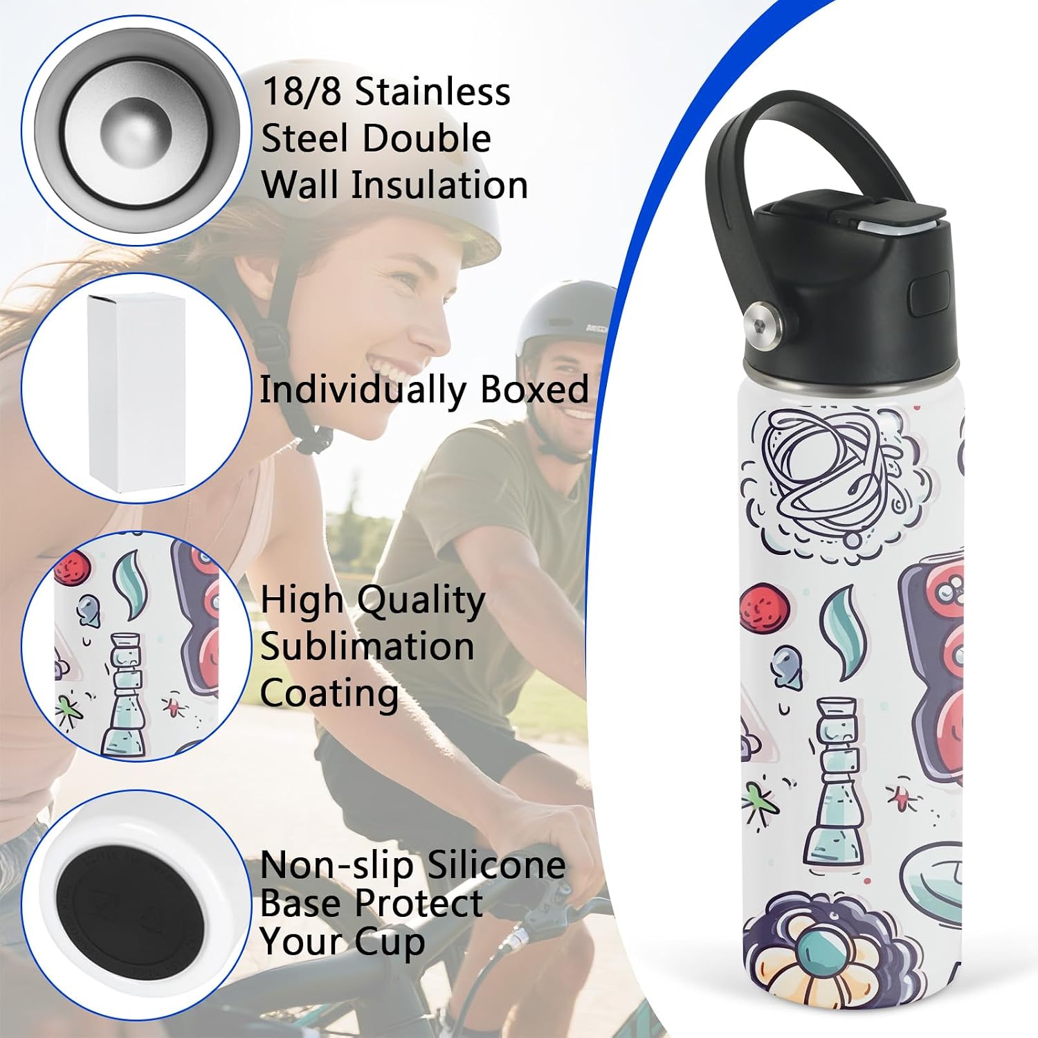 22 oz Sublimation Sports Water - огляд і ціна Water Bottle Blank
