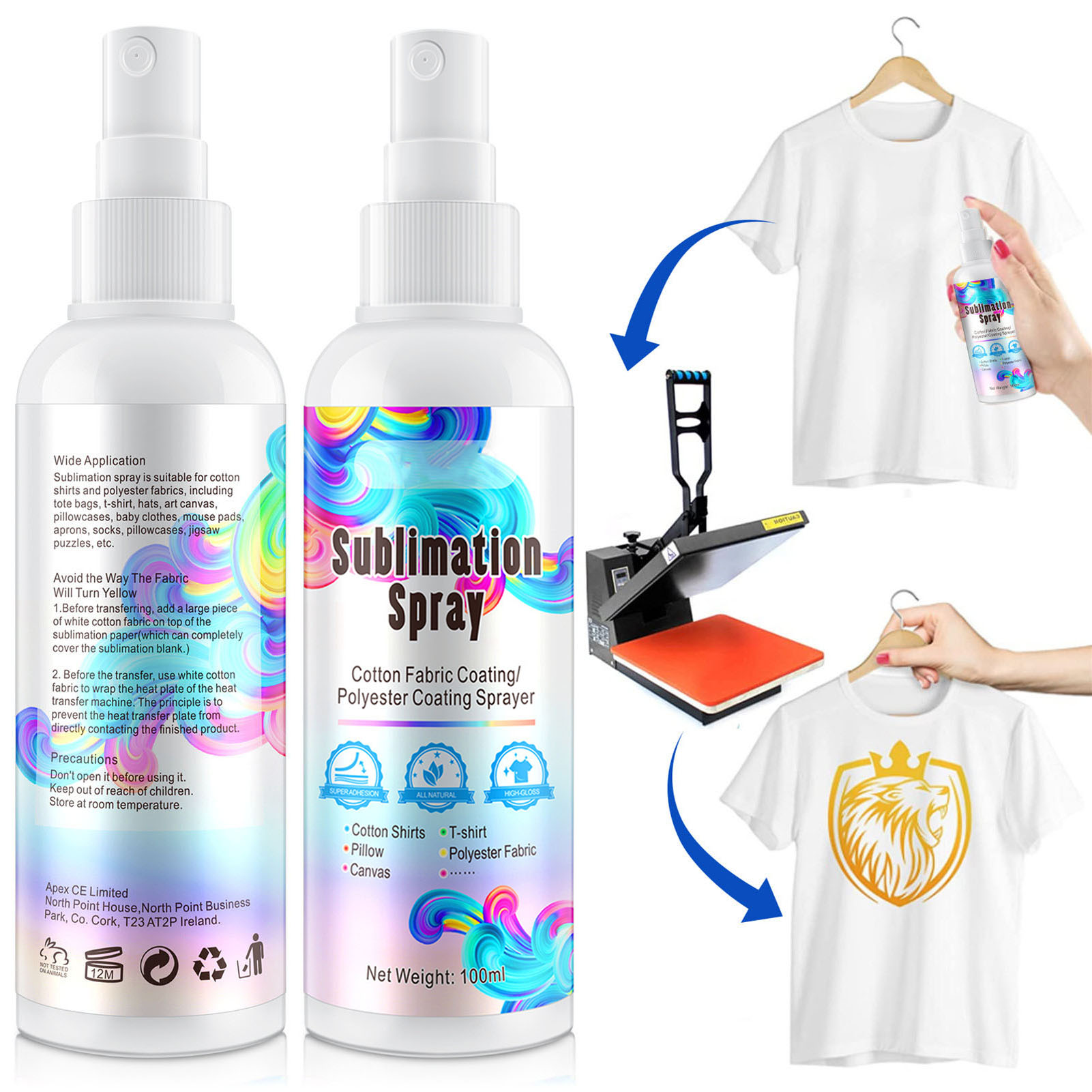 100ml Sublimation Spray Glue f - огляд і ціна Tote Bag Sublimation