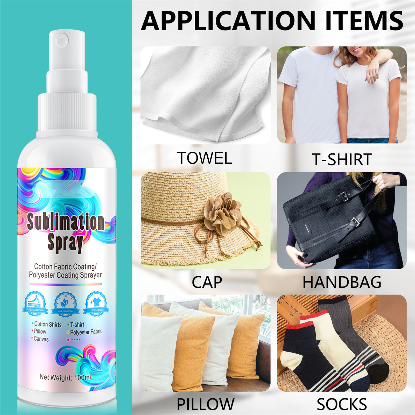 100ml Sublimation Spray Glue f - огляд і ціна Tote Bag Sublimation