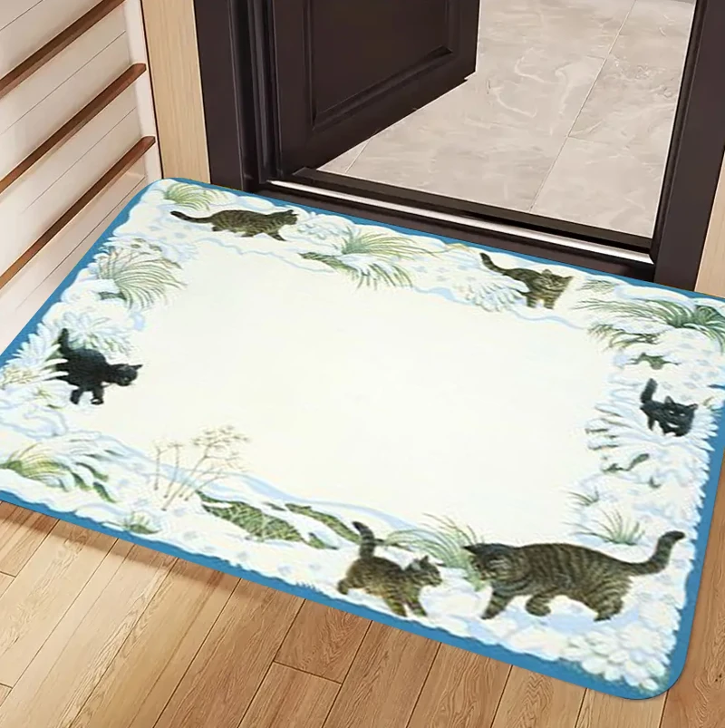 Retro Woodland Squirrel Weasel - огляд і ціна Door Mat Blank
