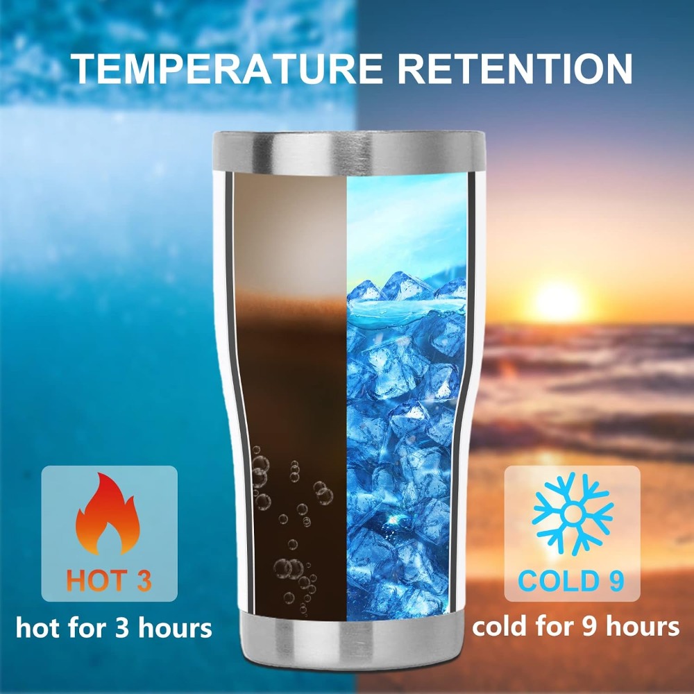 20oz Stainless Steel Tumbler w - огляд і ціна Tumbler 20Oz White