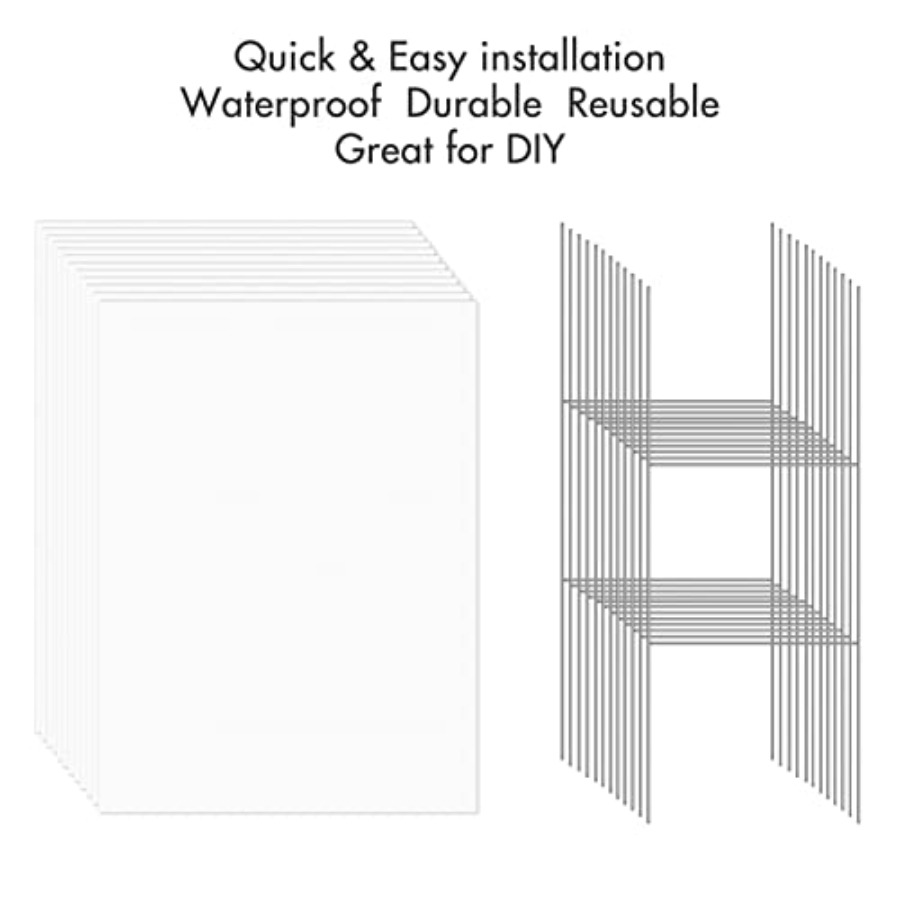6 Pack Blank Yard Signs with S - огляд і ціна Yard Sign Blank
