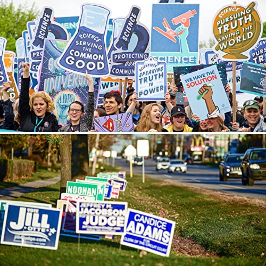 6 Pack Blank Yard Signs with S - огляд і ціна Yard Sign Blank