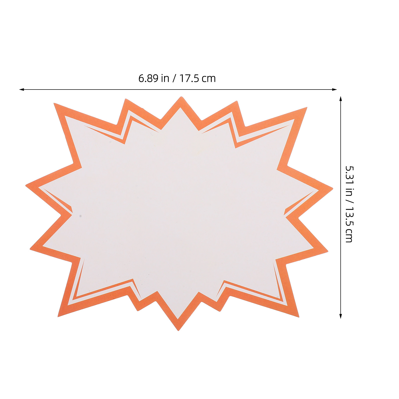 100Pcs Display Tags Burst Star - огляд і ціна Yard Sign Blank