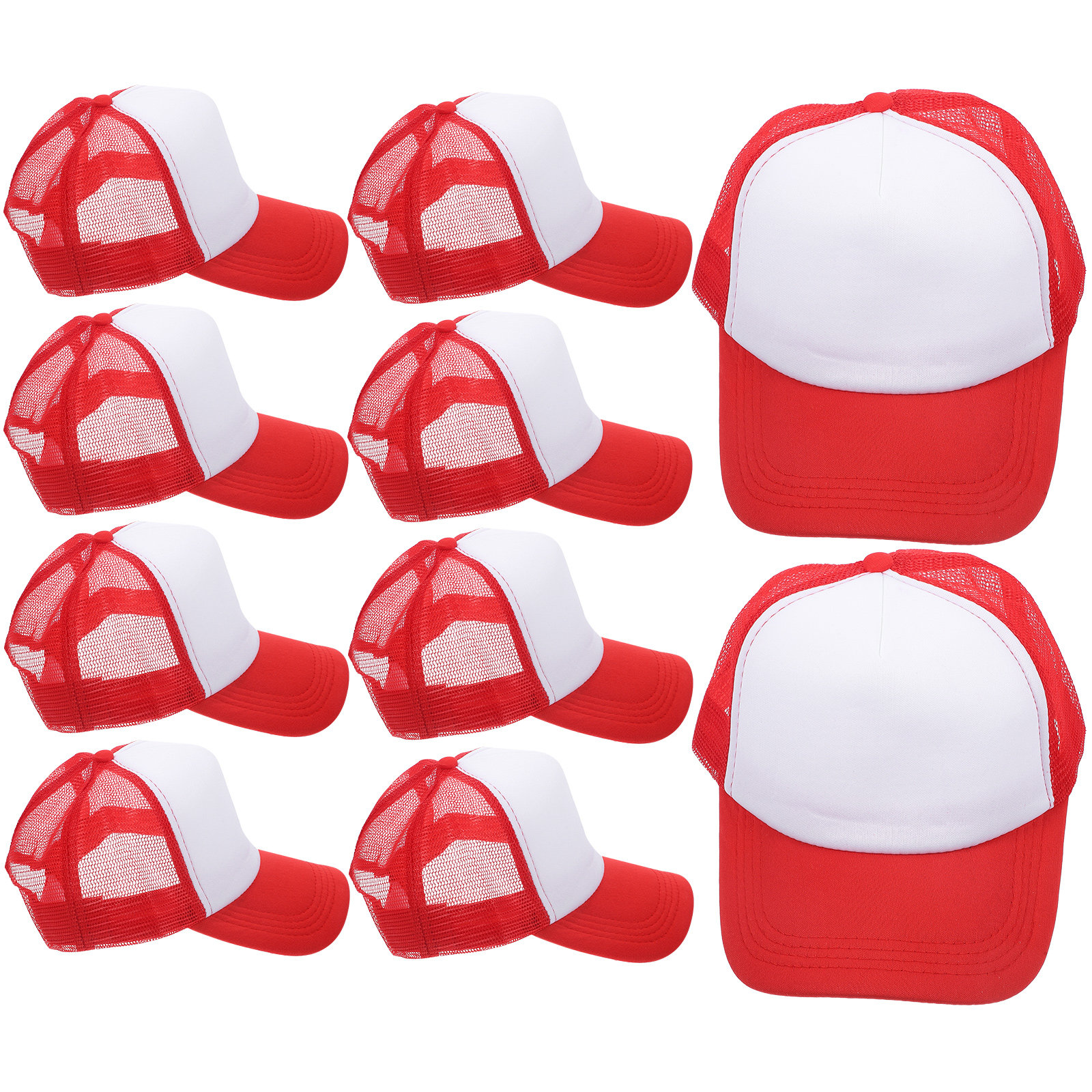 10Pcs Blank Mesh Baseball Hats - огляд і ціна Hat Sublimation Blank