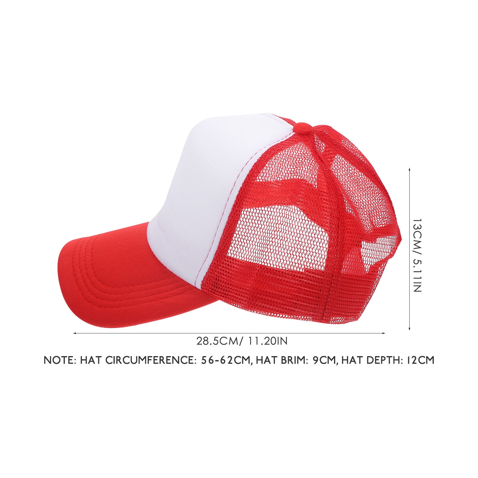 10Pcs Blank Mesh Baseball Hats - огляд і ціна Hat Sublimation Blank