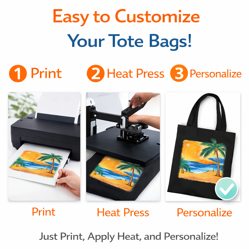 6pcs Black Sublimation Tote Ba - огляд і ціна Tote Bag Sublimation
