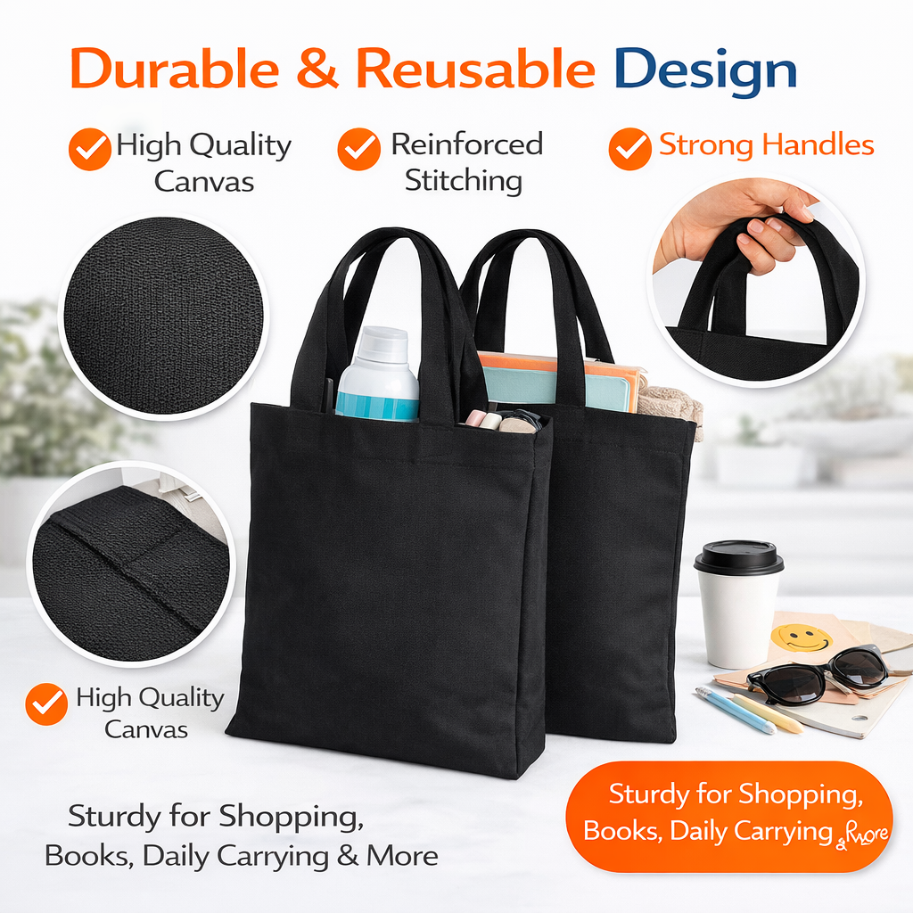 6pcs Black Sublimation Tote Ba - огляд і ціна Tote Bag Sublimation