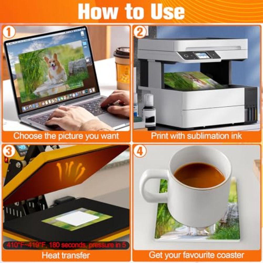 Sublimation Coasters Blanks Ce - огляд і ціна Ceramic Tile Blank
